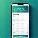 Mobile phone with booking form open